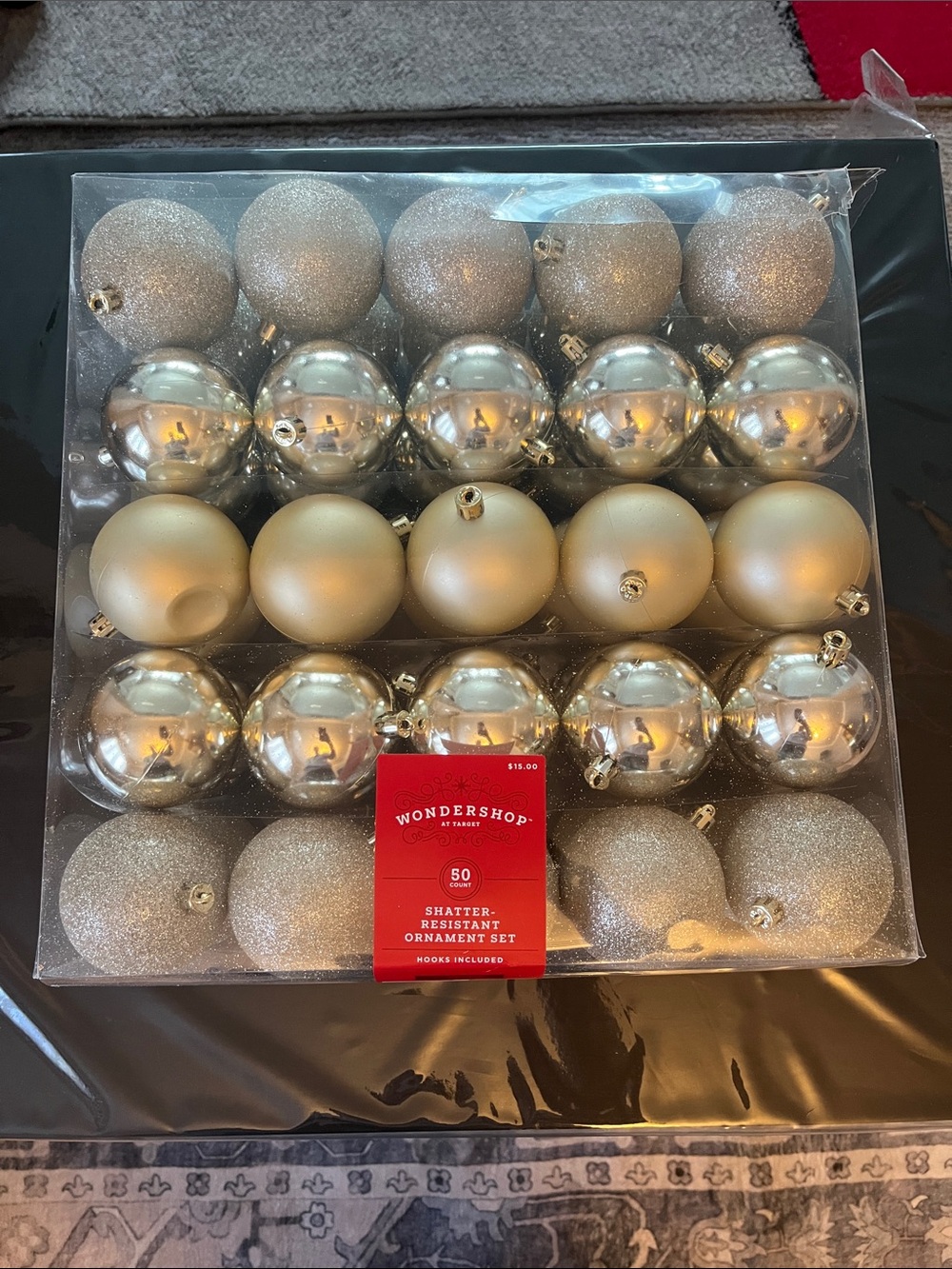 Wondershop Metallic Gold and Silver Holiday Ornament Pack